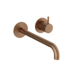 Hotbath Cobber Afbouwdeel - voor wastafelkraan - 25cm uitloop - Living colours - Verouderd Messing SW1117779