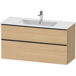 Duravit D-Neo wastafelonderkast 121x62.5x46.2cm 2 lades Natuur eiken Mat SW640839