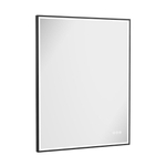 Crosswater MPRO spiegel met verlichting - 90x70cm - LED - verticaal/horizontaal - mat zwart SW1026495