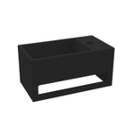Best Design Mona Black Rechts fontein incl.handdoekhouder Just Solid 33x18x16cm SW280118