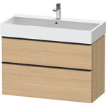 Duravit D-Neo wastafelonderkast 98.4x62.5x44.2cm 2 lades Natuur eiken Mat SW641449