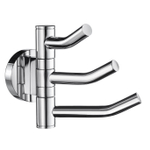 Smedbo Home Handdoekhaak - 12x9cm - 3 haken - chroom SW421660