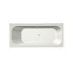 Xenz Aruba ligbad - 170x75cm - met overloop - zonder afvoer - overloop aan andere kant - Acryl Edelweiss SW378286