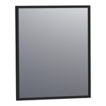 Saniclass Silhouette spiegel 60x70cm zonder verlichting rechthoek zwart SW228061