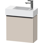 Duravit D-Neo wastafelonderkast 48.4x44x22.2cm Rechtsdraaiend 1 deur Taupe Mat SW640563