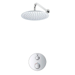 GROHE Grohtherm Regendoucheset Inbouw- - hoofddouche 25 cm - 1 functie- wandarm 35cm - chroom SW804528