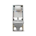 Plieger Brussel toilet set met Geberit Inbouwreservoir inclusief softclose toiletzitting witte afdekplaat SW1097