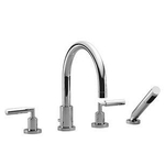 Dornbracht Tara Classic 4 gats badrandkraan platina mat 0480406