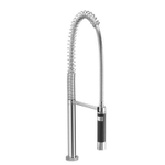 Dornbracht Divers professional spoeldouchegarnituur voor keukenkraan hoog 66.5cm voor 2 gats kraan ElioMeta.02+3 gats Tara (Classic) platina mat 0475118