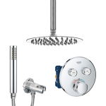 GROHE Grohtherm Smartcontrol Regendoucheset Inbouw - hoofddouche 20cm - plafondarm chroom SW384963