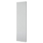 Plieger Siena designradiator verticaal dubbel 1800x462mm 1564W parelgrijs (pearl grey) 7253180