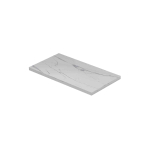 INK Topdeck XS Wastafelblad - 40x22x1.2cm - tbv onderkast - keramiek Statuario glans SW798133