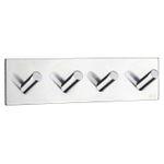 Smedbo Beslagsboden Handdoekhouder - 18x4.5x3cm - zelfklevend - RVS Gepolijst Edelstaal SW11041