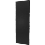 Plieger Perugia designradiator verticaal middenaansluiting 1806x456mm 802W zwart grafiet (black graphite) 7252820