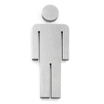 Zack Indici Symbool man 12X4.5X0.8cm Mat Gesatineerd RVS SW377935