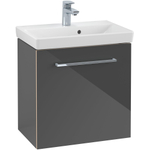 Villeroy & Boch Avento onderkast wastafel 53x51cm deur li crystal grey SW59877