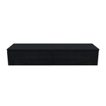 Arcqua Living Onderkast - 140x46x30cm - 2 lades - greeploos - gemelamineerd spaanplaat - oak black SW909441