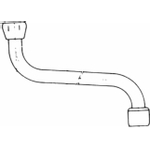 Venlo draaibare onderuitloop met straalregelaar 1/2x350mm chroom 0424080