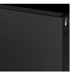 Plieger Compact flat paneelradiator compact vlakke plaat type 22 40x100cm 1147watt zwart grafiet 7340628