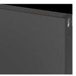 Plieger Compact flat paneelradiator compact vlakke plaat type 22 40x120cm 1377watt antraciet metallic 7340624