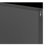 Plieger Compact flat paneelradiator compact vlakke plaat type 22 60x120cm 1895watt donker grijs structuur 7341211