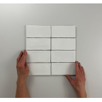 Cifre Ceramica Atlas wandtegel - 7.5x15cm - 8.5mm - Rechthoek - Wit glans SW359887