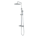 Brauer Chrome Edition Regendoucheset opbouw - hoofddouche 30cm - glijstang - handdouche rond 3 standen - gladde knoppen - chroom SW397975