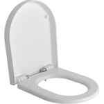 Clou First toiletzitting met deksel 36x4.8cm softclose en quick release Keramiek Wit SW9392