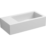 Clou Flush 3 fontein 36x18x9cm zonder kraangat links Keramiek Wit SW9331