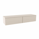 MONDIAZ ALAN MODULE Wastafelonderkast - 150x45x30cm - 2 lades - push to open - MDF - Linen mat SW645396