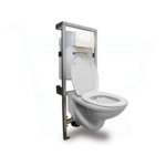 Plieger brussel toiletset inclusief Inbouwreservoir en closetzitting Geberit Sigma 01 afdekplaat wit SW484