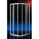 Plieger Class douchecabine 90x90x185cm kwartrond wit 4283056