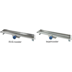 Wiesbaden tegelrooster voor douchegoot 80 x 7 cm RVS - OUTLET UDEN STORE30147