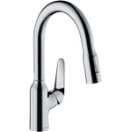 Hansgrohe Focus m42 1-gr keukenmkr 180 m/uittrekbare vuistdche chroom SW528984