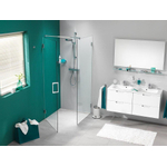 Sealskin I AM zijwand 100x200cm roestvrij staal helder glas voorzien van sealglas CO26913