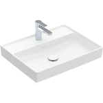 Villeroy & Boch Collaro wastafel 60x47cm zonder overloop 1 kraangat ceramic+ stone white SW358312