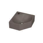 INK Matrix hoekfontein - 27x27x10cm - 1 kraangat - Quartz beton SW647505