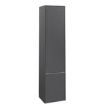 Villeroy & boch Subway 3.0 kast hoog 171x40cm 2 deur 1 schap rechts graphite SW641511