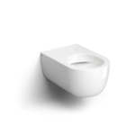 Clou Hammock randloze wandtoilet 37x56cm zonder spoelrand keramiek glanzend wit SW108319