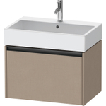 Duravit Ketho 2 wastafelonderbouwkast met 1 lade 68.4x46x44cm met greep antraciet Linnen mat SW773059