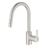 GROHE Feel Keukenkraan - hoog - uittrekbare uitloop - 2 straalsoorten - supersteel geborsteld SW229113