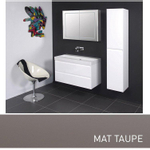 INK wastafelonderkast 100x52x45cm 2 lades greeploos gelakt SW21250