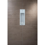 Sunshower Pure White infrarood inbouwapparaat 19.9x61.9x10cm half body 1250watt aluminium inclusief eindinstallatie en 5 jaar garantie SW223329