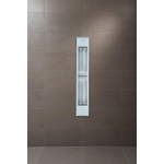 Sunshower Pure XL 2.0 White infrarood inbouwapparaat 19.9x123.8x10cm full body 1500watt aluminium inclusief eindinstallatie en 5 jaar garantie SW223330