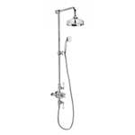 Crosswater Belgravia regendouche met glijrail en handdouche en 20cm hoofddouche chroom SW24277