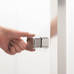 Crosswater Clear 6 Draaideur - 90x195cm - 6mm - helder veiligheidsglas - zilver SW487118