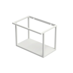 INK XL frame Fonteinframe - 40x26x30cm - bodemplaat en handdoekhouder staal wit mat SW440159