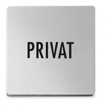 Zack Indici Pictogram privat 12.5X10X0.5cm Mat Gesatineerd RVS SW23714