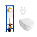 Villeroy Boch Subway 2.0 DirectFlush Toiletset - wisa xs reservoir - argos bedieningsplaat - softclose - wit SW28179