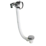 Crosswater Bath Fill badafvoer 90cm verlengd 52mm met klikwaste en badvuller en overloop SW31275